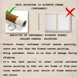 Viventiq White Canvas Other Wall Paintings image 2