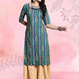Ethnic basket Women Pack Of 2 Multicoloured Crepe Kurtas image 2