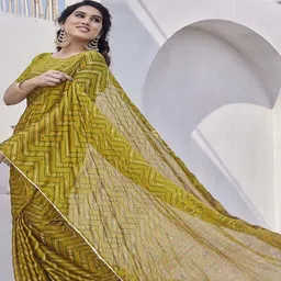 CATCHY FOREVER Printed Saree With Blouse Piece image 5