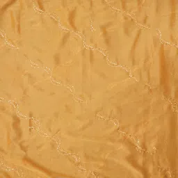 Desi Fusion Floral Embroidered Sequinned Unstitched Dress Material image 4