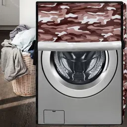 The Furnishing Tree Beige Printed Washing Machine Cover image 2