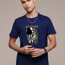 Enciger Men Printed Raw Edge T-shirt-picture-41