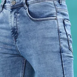 V-Mart Men Regular Fit Mid-Rise Light Fade Stretchable Jeans image 5