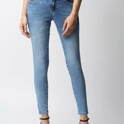 Kraus Jeans Women Skinny Fit High-Rise Light Fade Jeans-image-79