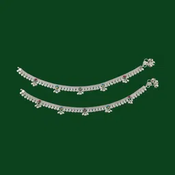 AamNa Enterprises Silver-Plated Anklet image 4