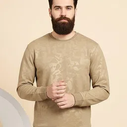 Mast & Harbour Men Camouflage Printed Round Neck Long Sleeve Pullover Sweatshirt-picture-38