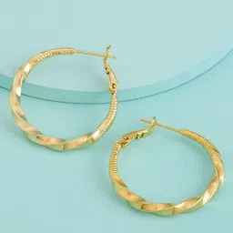 Kushal's Fashion Jewellery Circular Hoop Earrings image 4