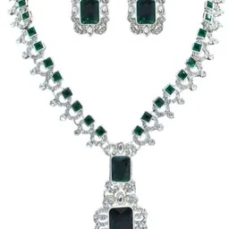 SZN Artificial Stone Studded Long Jewellery Set-picture-35