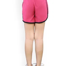 APPALUZO Girls Relaxed Fit Mid-Rise Running Sports Shorts image 3