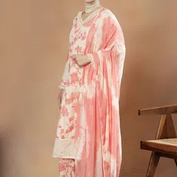 STYLEBAAZI Women Floral Printed Regular Pure Cotton Kurta with Trousers & With Dupatta-picture-20