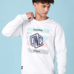 V-Mart Men Typography Printed Cotton Sweatshirt image 2