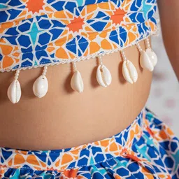 BAESD Girls Printed Shibori Ready to Wear Lehenga & Blouse With Dupatta image 2