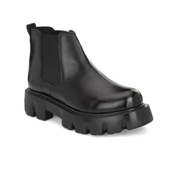 Eego Italy Men Heeled High-Top Chelsea Boots-picture-31