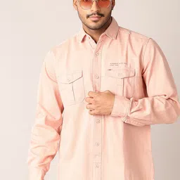 V-Mart Men Classic Slim Fit Opaque Casual Shirt-picture-31