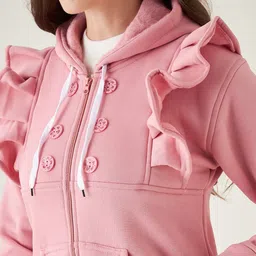 PIVL Women Solid Windcheater Hooded Jacket image 2