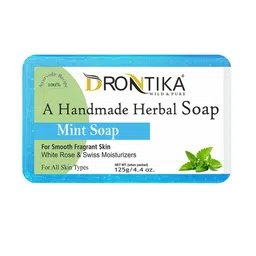 DRONTIKA Set Of 4 Herbal Mint Soaps - 125 g Each image 3