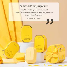 Kimirica Set Of 3 Luxury Turmeric Soap- 150 g Each image 3