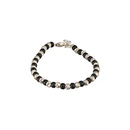 SARAF SILVERETZ Kids 925 Sterling Silver Plated Artificial Beads Studded Charm Bracelet image 5