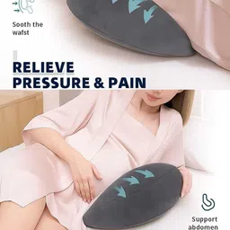 VRINDAKUL Grey Polyester Maternity Pillow image 5