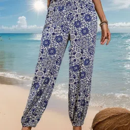 StyleCast Women Floral Printed Easy Wash Trousers-image-80