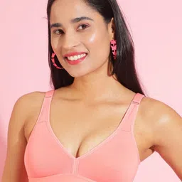 Dollar Missy Set Of 5 Solid Non Padded Cotton Bra Set image 5