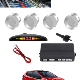 msnp 4Pcs Silver Reverse Parking Sound Warning sensor for car Protection-16 Universal Silver Reverse Assistance Praking Sensor for car-16 Parking Sensor-picture-21