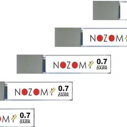 nozomi Carbon Mechanical Pencil Lead, 0. 7 MM, HB, 5 Tubes X 12 Lead Pencil image 1