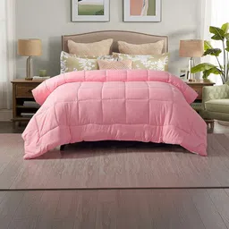 THEGASBH Pink & Pink AC Room 150 GSM Comforter image 4