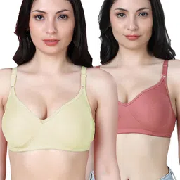 SHYAM SONS FLAIR Emily Pack Of 2 Full Coverage Seamless T-shirt Bra image 5