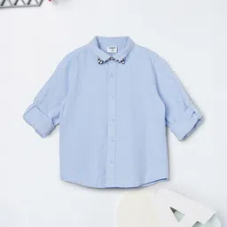 max Boys Spread Collar Cotton Shirt-picture-48