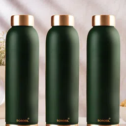 BOROSIL Green Set of 3 Copper Solid Water Bottle-picture-41