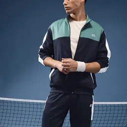 Slazenger Colourblocked Mock Collar Sports Jacket and Joggers-image-6