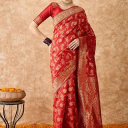 Suha Woven Design Zari Art Silk Banarasi Saree-image-75