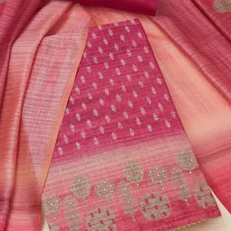 Soch Floral Printed Sequinned Unstitched Dress Material-picture-36