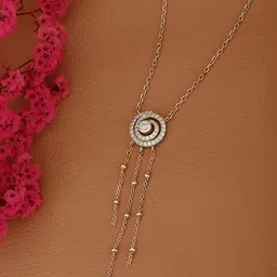 Carlton London 18kt Gold Plaated CZ Necklace-image-74