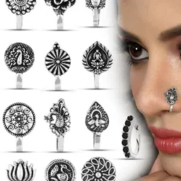 VAMA Silver-Plated Stud Nosepin image 3