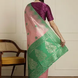 House of Pataudi Woven Design Paithani Saree image 2