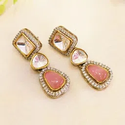 UrbanLuk Geometric Drop Earrings image 2