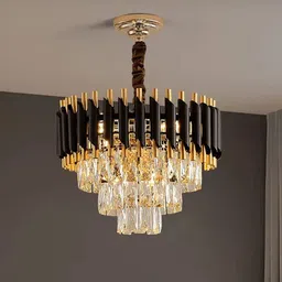 baslash 400 MM Black Mamba Round Chandelier For Living Room Bed Room Chandelier Ceiling Lamp-picture-30