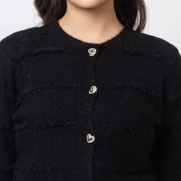 GFO Women Cropped Woollen Sweater image 2
