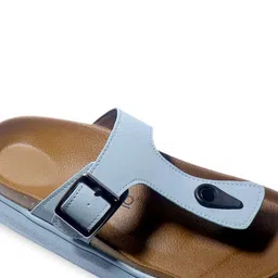 ASHO WITH FASHION MADE GLOBAL Women Square Toe T-Strap Flats With Buckle image 3