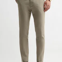 Arrow Men Textured Mid-Rise Slim Fit Formal Trousers-picture-37