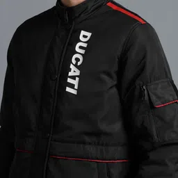 ducati Men Solid Casual Jacket image 5