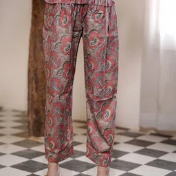 Aujjessa Women Ethnic Motifs Printed Regular Kurta with Trousers image 5