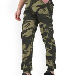 Urban Legends Men Camouflage Printed Easy Wash Cotton Cargos Trousers image 3