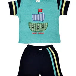 BIO FASHION Boys Printed Short Sleeves Pure Cotton T-shirt With Shorts-picture-38