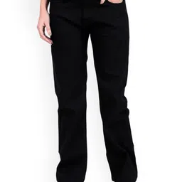 NEUNK Women Comfort Flared Mid-Rise Stretchable Jeans-image-4