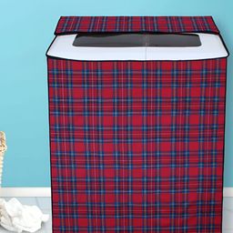 DREAM CARE Red Printed Dustproof & Waterproof Semi-Automatic Washing Machine Cover 7Kg-picture-13