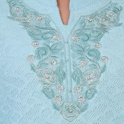 The Zigar Studio Women Ethnic Motifs Embroidered Kurta with Trousers image 2