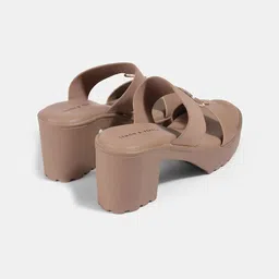 LEMON & PEPPER Women PU Block Sandals image 4
